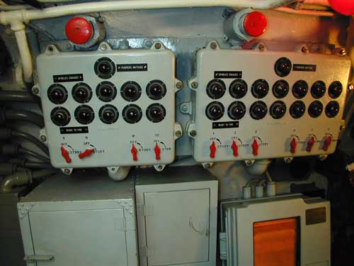 Torpedo firing panel